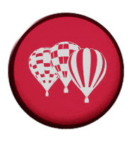 Ballooning Hotair Balloon Sticker by Cameron Balloons