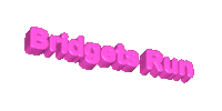 Run Bridget Sticker by Bridget's Bunnies