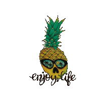 leneringelstrumpf beach skull enjoy hawaii Sticker