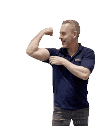 CompleteHI flex muscle construction renovation Sticker
