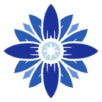 Beckiejbrown flower blue flower beckiejbrown Sticker