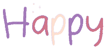 Happy Text Sticker