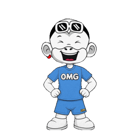 Surprised Face Wow Sticker by Zhot Shop