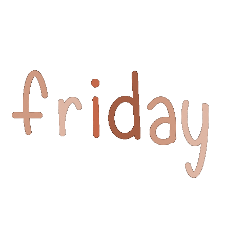 Friday Lettering Sticker