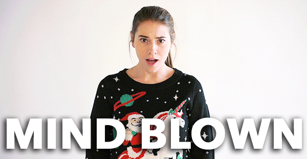 Ugly Sweater Wow GIF by TipsyElves.com
