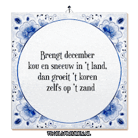 Winter December Sticker by Tegelspreuken.nl