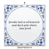 Winter December Sticker by Tegelspreuken.nl