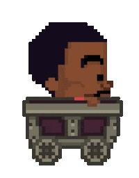 kanye west pixel Sticker by Ali Graham