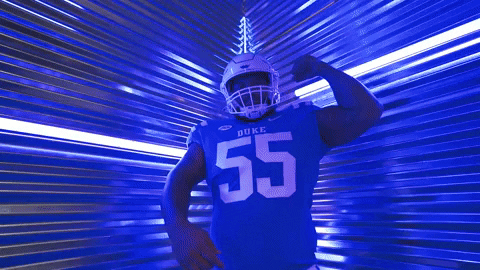 DukeFootball giphyupload football point flex GIF
