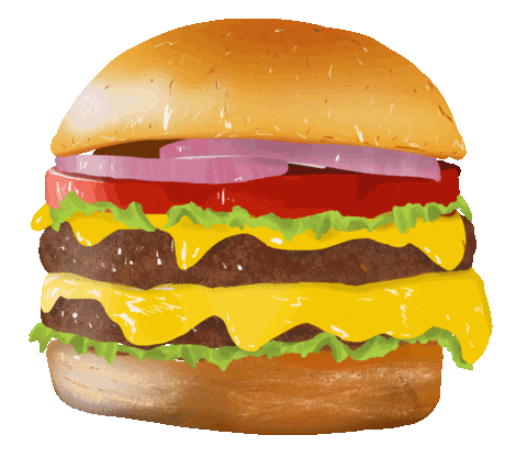 Hungry Burger Sticker