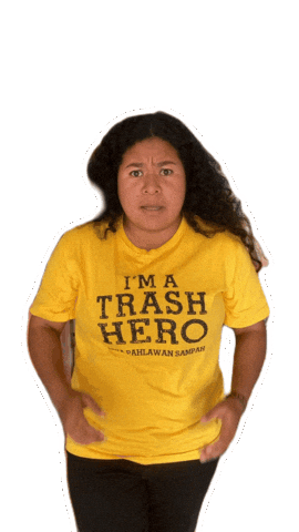 No Way Wow Sticker by Trash Hero World