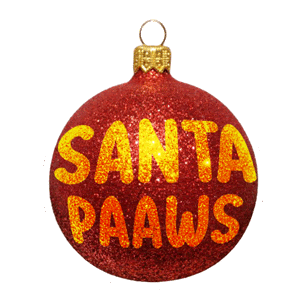 Burlybearpom christmas xmas glitter decoration Sticker