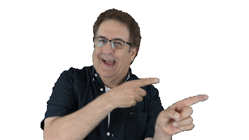 JeffBergman point right actor thumbs Sticker