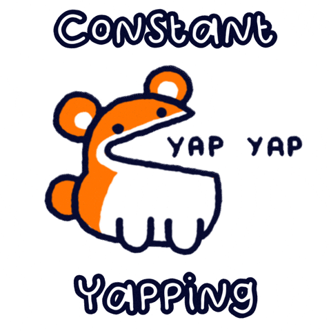 Talk Too Much Hamster GIF