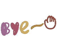 Bye Bye バイバイ Sticker