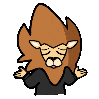 Lion Sigh Sticker by Loaded Lions