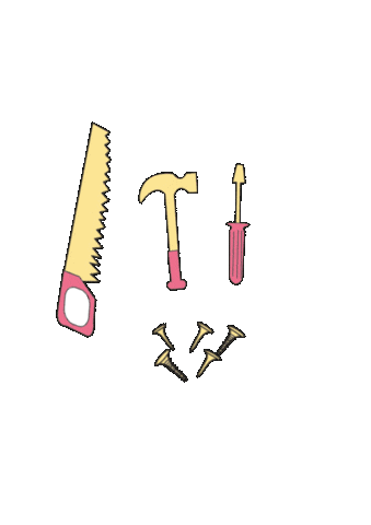 Hammer Werkzeug Sticker by Kugelzwei