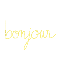 French Hello Sticker
