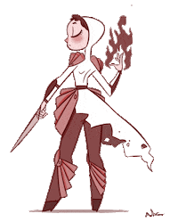 pin up joan of arc STICKER