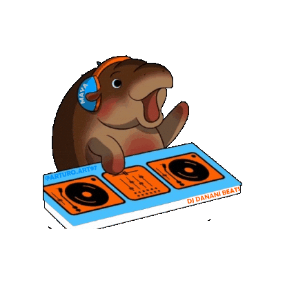 dananibeats giphygifmaker love dancing illustration Sticker