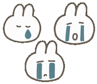 Sad Bunny Sticker