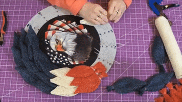 Independence Day Wreath GIF by uniqueinthecreek