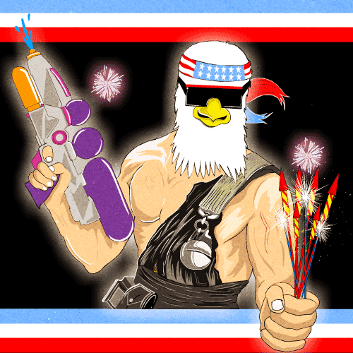 july 4th artists on tumblr GIF by Animation Domination High-Def