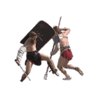 Museumparkarcheon fighting battle gladiator roman Sticker