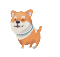 MyndSKCZ happy dog smile excited Sticker