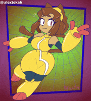 Cat Girl Glitch GIF