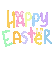 Happy Easter Bunny Sticker by Demic