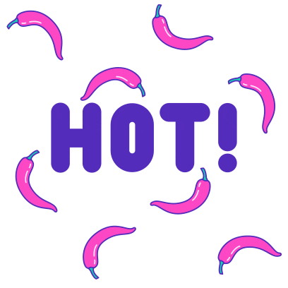 Sexy Spicy Food Sticker by Stickerbaby