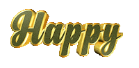 happy text Sticker
