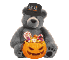 Teddy Bears Happy Halloween Sticker