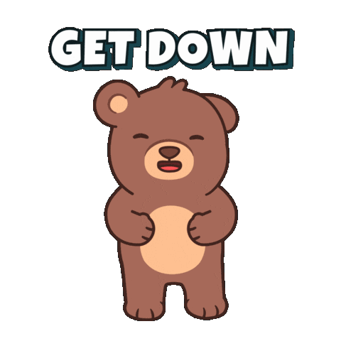 Happy Teddy Bear Sticker by BEARISH