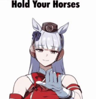 Hold Your Horses Horse GIF