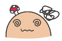 Confused 暈 Sticker