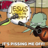 adultswim angry mad guitar jesus GIF