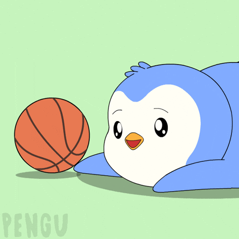 Basketball Chilling GIF by Pudgy Penguins