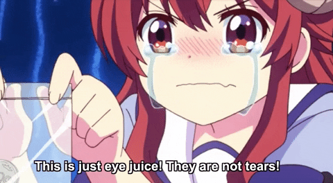AkuaSenpai giphygifgrabber anime girl sad GIF