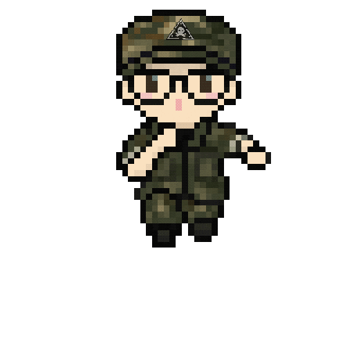 Pixel Run Sticker