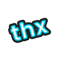 Thanks Neon Sticker by Soffieria Monti