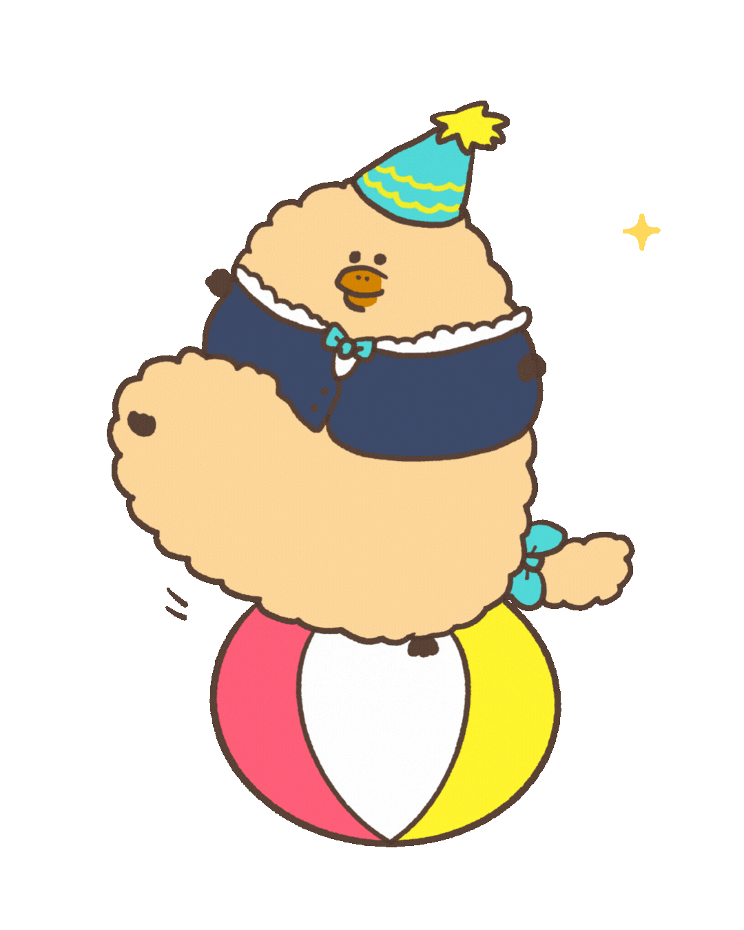 Beige Sticker