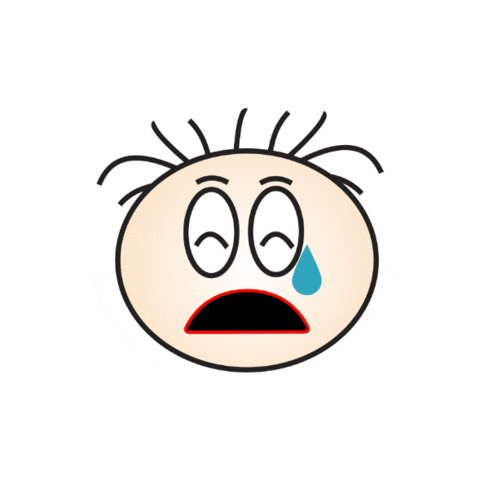 Sad Face Sticker by Casa Guido