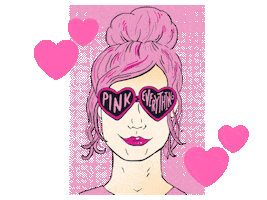 pink hearts Sticker by Love Social Media