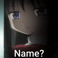 Puella Magi Madoka Magica Name GIF