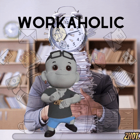 Busy Bee Workaholics GIF by Zhot