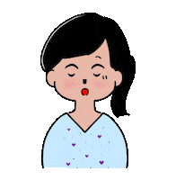 Girl Hello Sticker