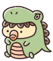 Sad Dinosaur Sticker