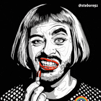 stebore91 gay makeup pride man GIF